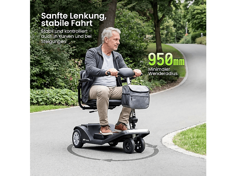 scooter plegable SWEETRICH — 15 kg y 48 cm (mod. AIR CLASSIC) — foto 6