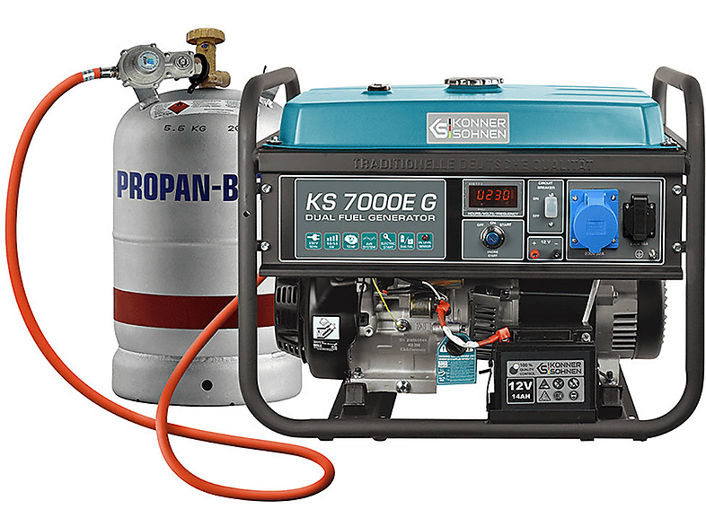 Generador de energía KÖNNER & SÖHNEN — 25 l y 230 V (mod. KS 7000E G)