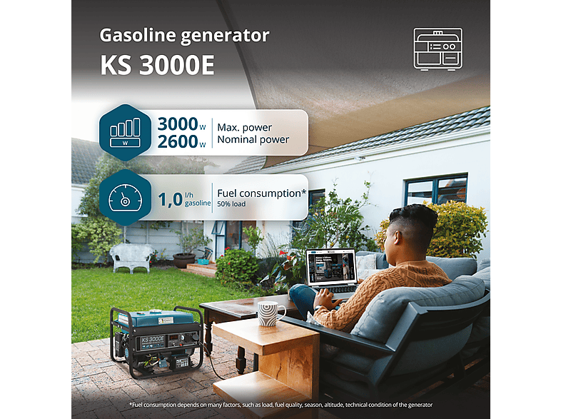 Generador de energía KÖNNER & SÖHNEN en color Multicolor (mod. KS 3000E) — foto 2
