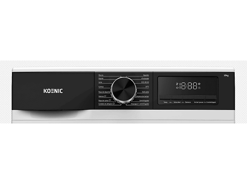 KOENIC Lavadora carga frontal en color Blanco (mod. KWM 12113 A-20 INV) — foto 12