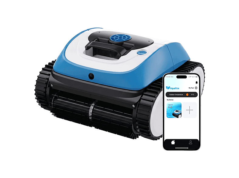 Robot limpiafondos AQUALLICE en color Negro de 12 m