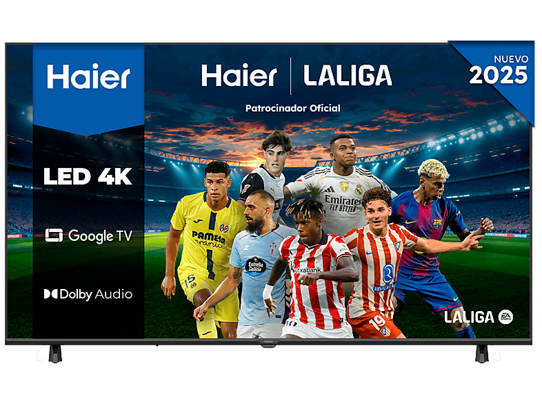 TV LED 43" HAIER en color Negro (mod. K85 Series H43K85FUX)