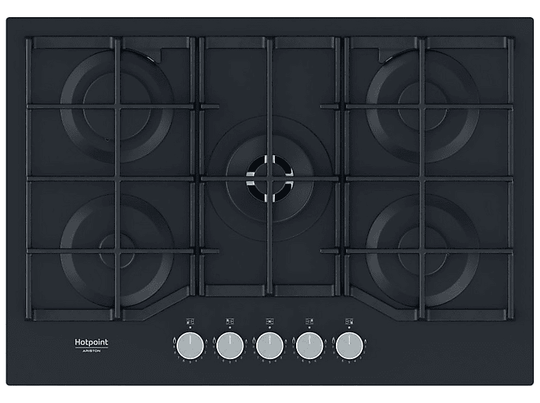 HOTPOINT Placa de gas 5 zone(s) zonas en color Negro