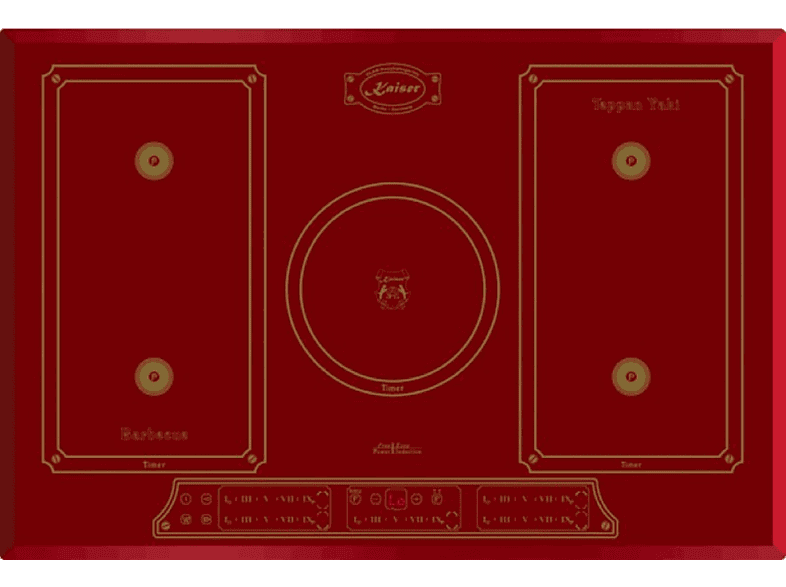 Placa de inducción KAISER — 5 zonas y 770 mm