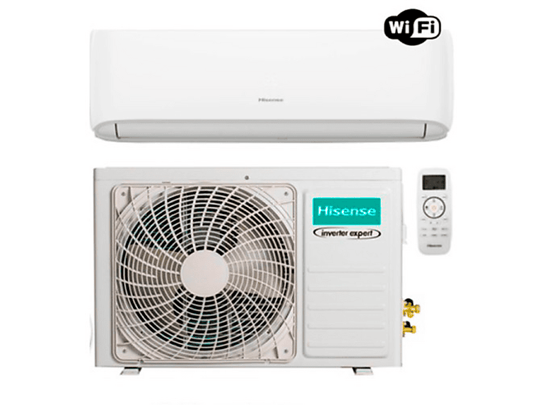 Aire acondicionado split 1x1 HISENSE con Función Inverter en color Blanco