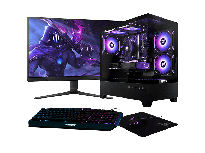 Pack PC Gaming BEASTCOM — AMD Ryzen™ 5 4500 y 16 GB RAM (mod. Q5 Pro Gaming)