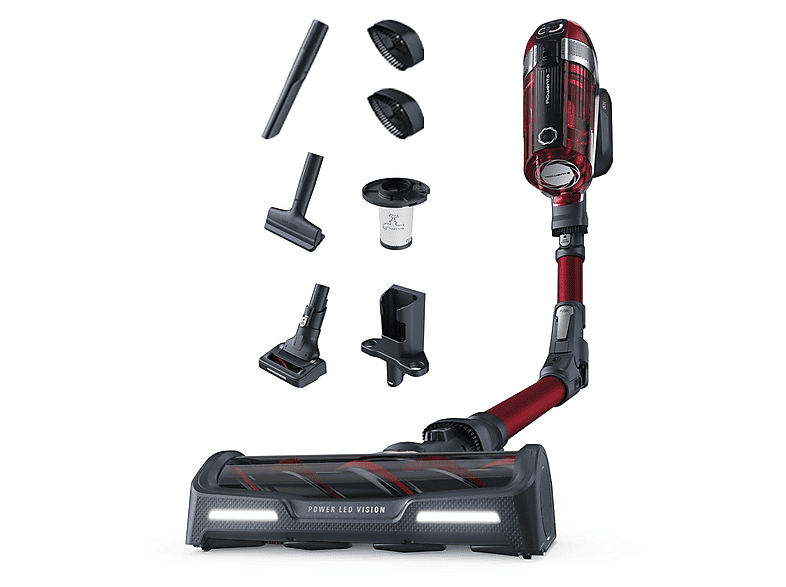 Aspirador escoba ROWENTA en color Rojo de 320 W