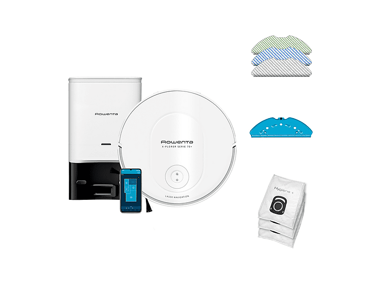 Robot aspirador ROWENTA en color Blanco, 240 V