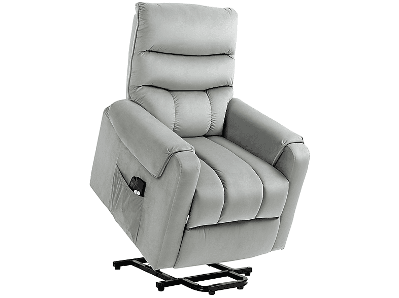 HOMCOM Sillón de Masaje en color Gris — Control Remoto  y hasta 150 kg
