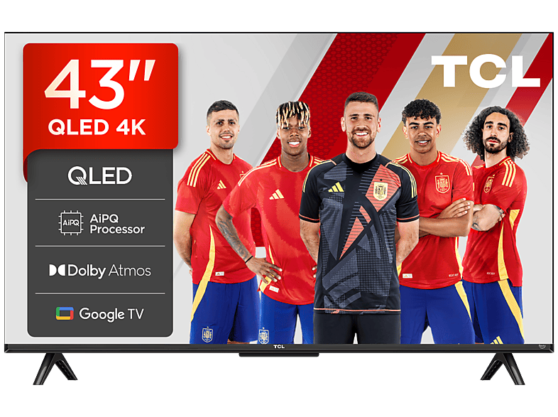 TV QLED 43" TCL — UHD 4K y Procesador AiPQ