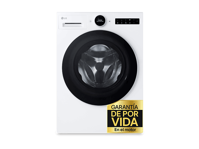 Lavadora carga frontal LG en color Blanco de 11 kg