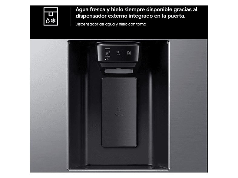 SAMSUNG Frigorífico americano All Around Cooling (mod. Bespoke AI RS70F64KETEF) en color Inox — foto 9