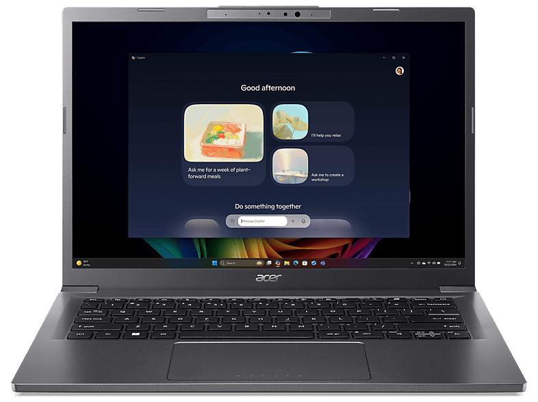 ACER Portátil en color Plata (mod. Aspire 14 AI A14-52M)
