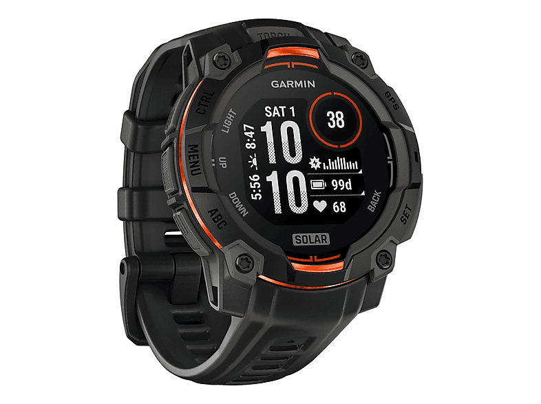 GARMIN Smartwatch Fibre Reinforced Plastic (FRP) (mod. Instinct 3 Solar) en color Negro