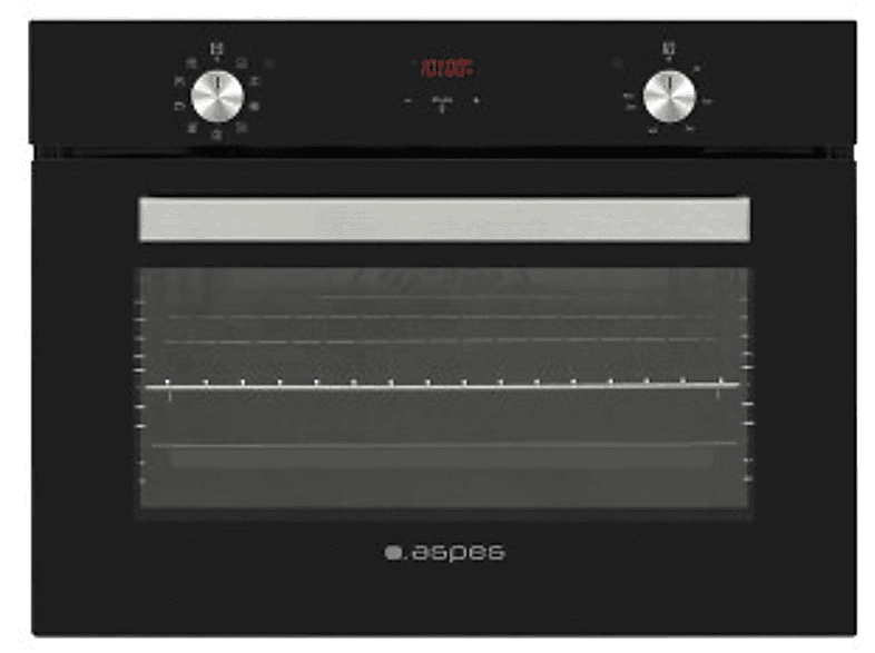 ASPES Horno multifunción en color Negro — Integrado + Libre instalación y 50 l