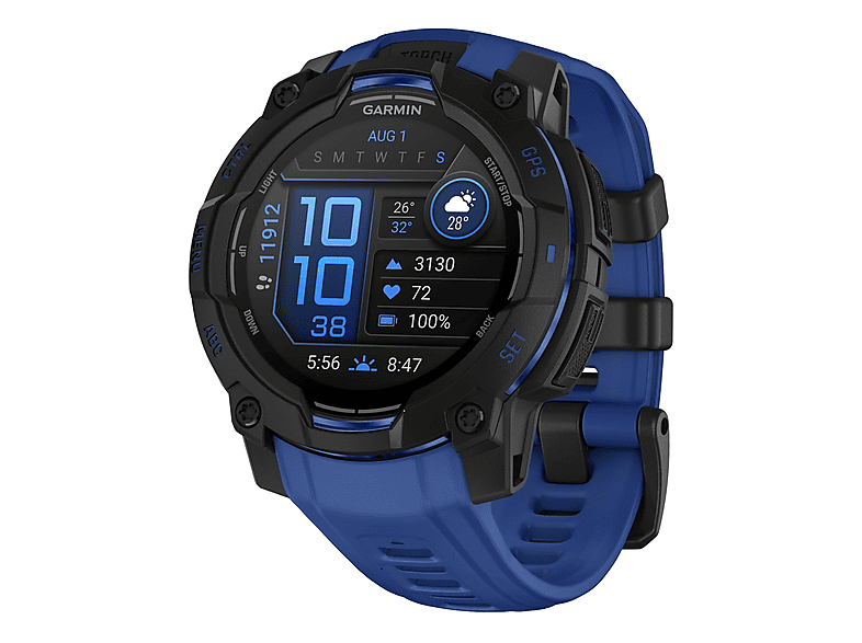 Smartwatch GARMIN en color BLACK, Aluminio