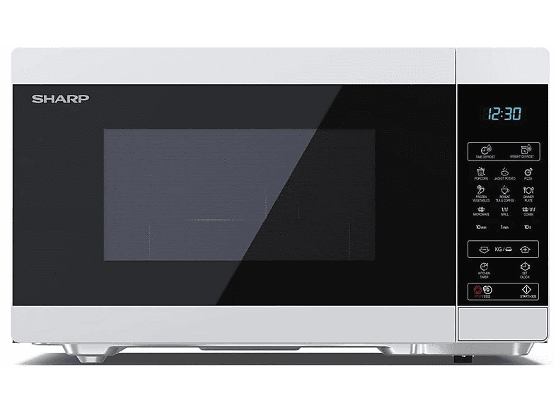 SHARP Microondas libre instalación 900 W (mod. YC-MG81E-W) en color Bicolor