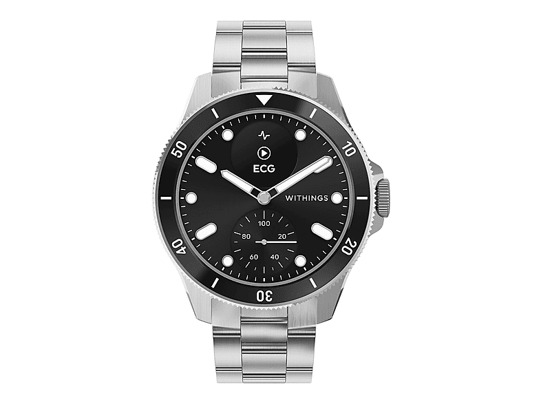 WITHINGS Smartwatch en color Negro — Talla única y Acero inoxidable