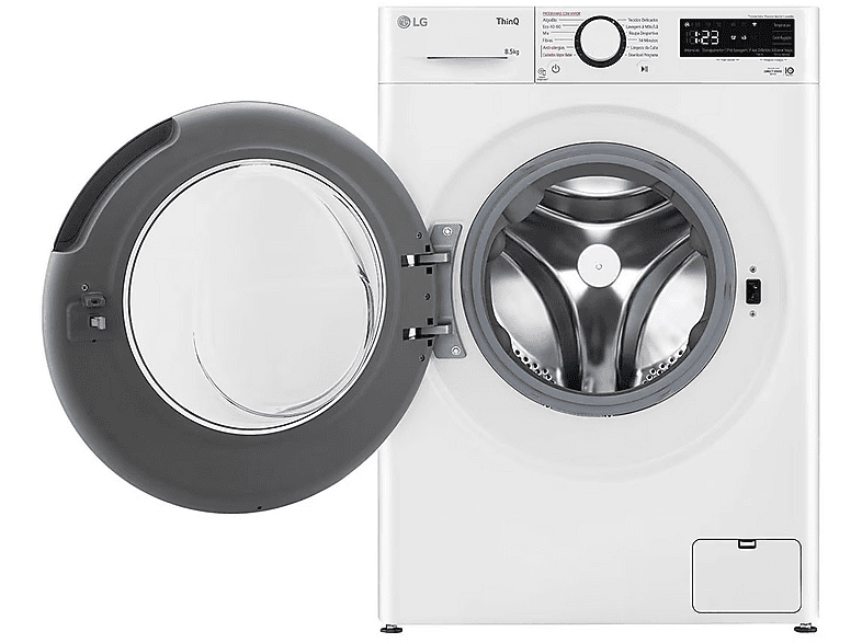 Lavadora carga frontal LG en color White, 8 kg — foto 2