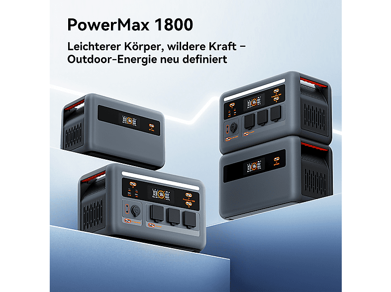 Estación de energía OSCAL — LiFePO4 y 1024Wh (mod. PowerMax 1800SE) — foto 2