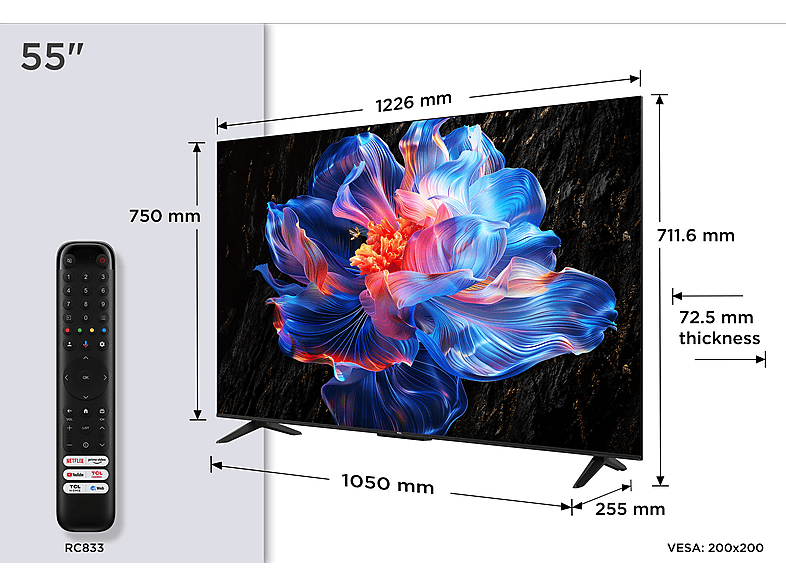 TCL TV LED 55" en color Bicolor — UHD 4K y Smart TV — foto 9