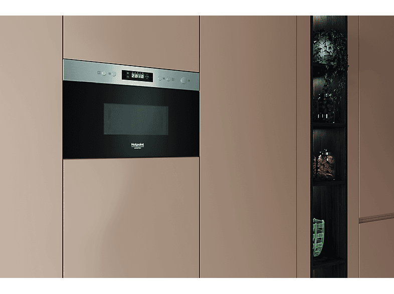 HOTPOINT Microondas integrable 4 potencia (mod. HAM K12C X) en color Negro, Acero inoxidable — foto 4