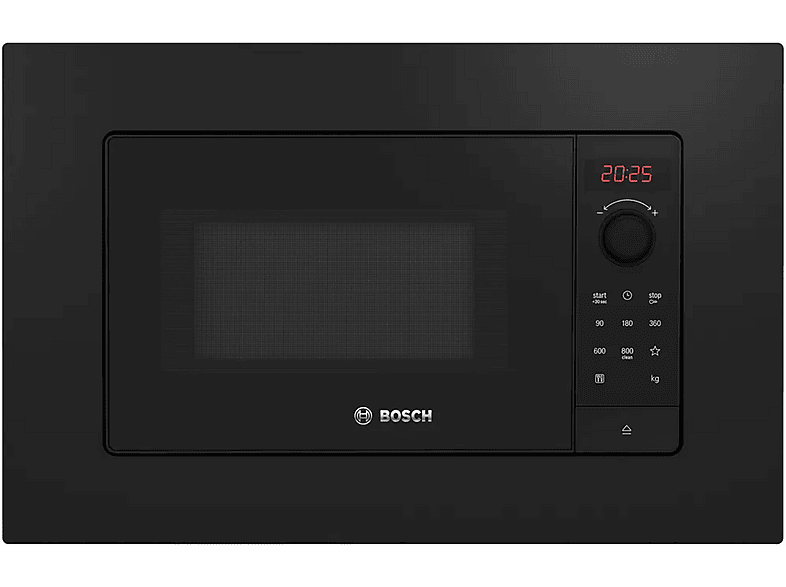 BOSCH Microondas integrable en color Negro — 800 W y 5 potencia