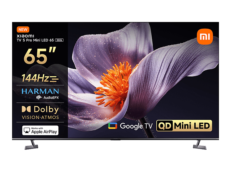 TV Mini LED 65" XIAOMI en color Gris Oscuro de UHD 4K