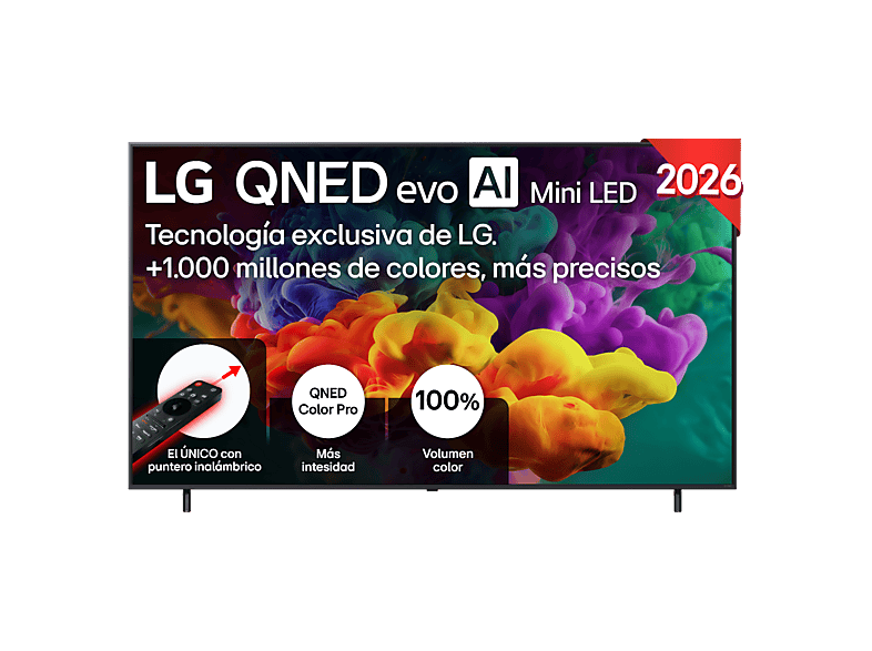 LG TV QNED Mini LED 86" en color Negro