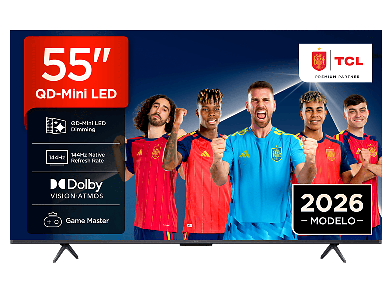 TCL TV QD-Mini LED 55" UHD 4K (mod. 55P8L) en color Negro