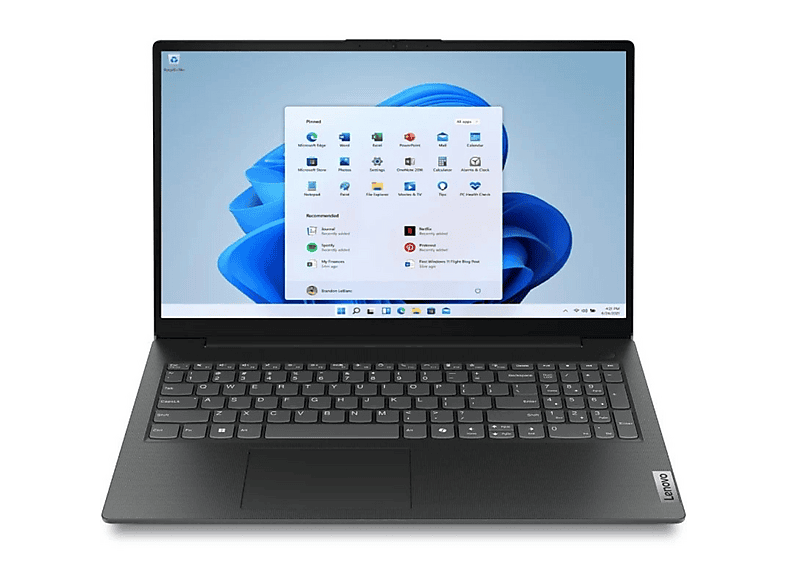 Portátil LENOVO con 15,6 " en color Negro