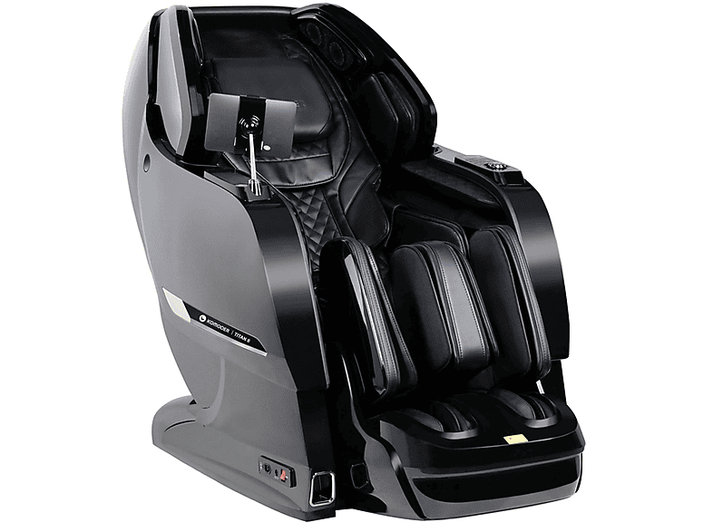 KOMODER Sillón de masaje en color Negro - Rojo (mod. TITAN II)