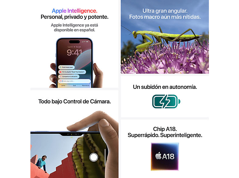 Smartphone APPLE en color Negro (mod. iPhone 16) — foto 7