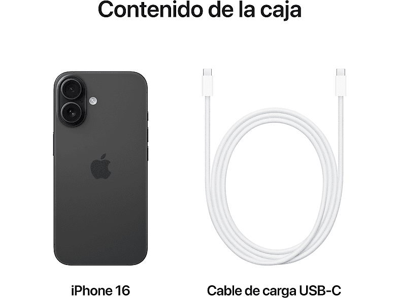 Smartphone APPLE en color Negro (mod. iPhone 16) — foto 9