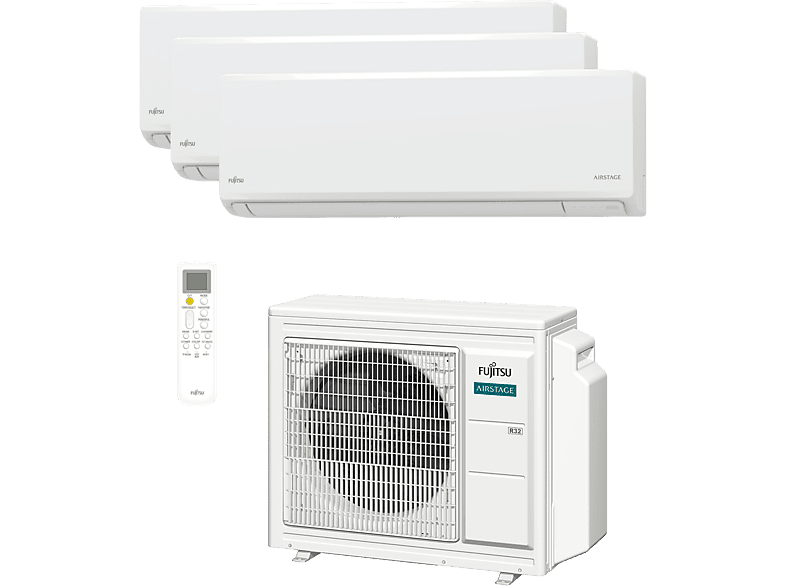 Aire acondicionado Split 3 x 1 FUJITSU en color Blanco (mod. ASY3525U3MI-KN (W) UE50)