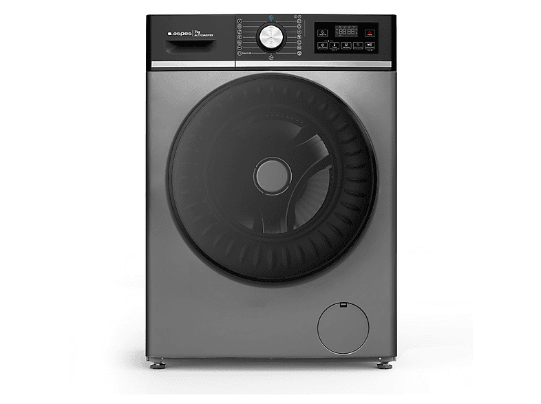 ASPES Lavadora carga frontal 7 kg en color Dark Inox