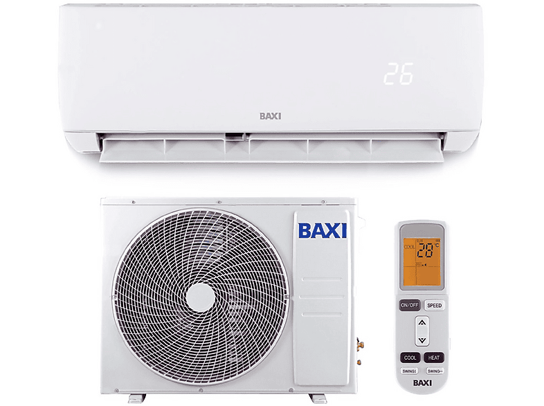Split 1x1 BAXI — Función Inverter y Refrigerado por Aire (mod. Anori JSG35)