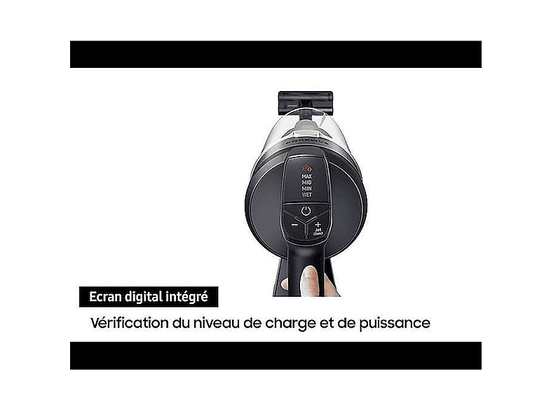Aspirador escoba SAMSUNG en color Negro, Cromo de 550 W — foto 8