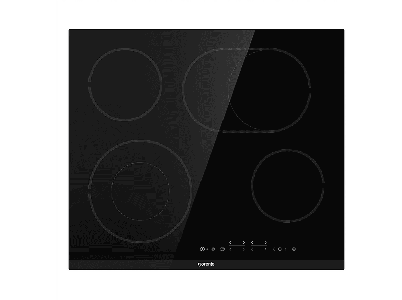 Placa de vitrocerámica GORENJE en color Negro, 4 zonas